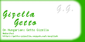 gizella getto business card